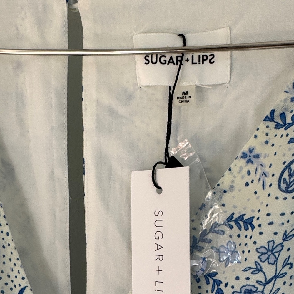 Sugarlips Blue and White Floral Dress - Picture 6 of 7